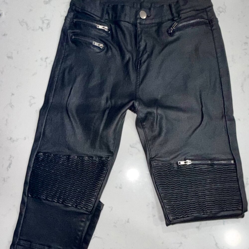 Black Pleather Pants